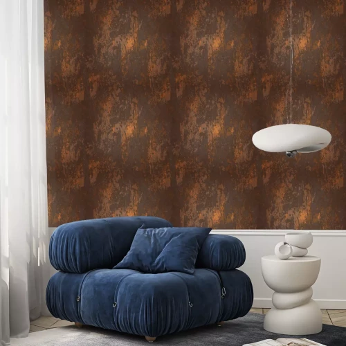 Behang abstracte naadloze textuur van verroeste metalen