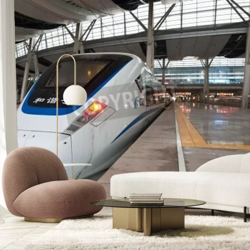 Fotobehang Moderne Chinese trein