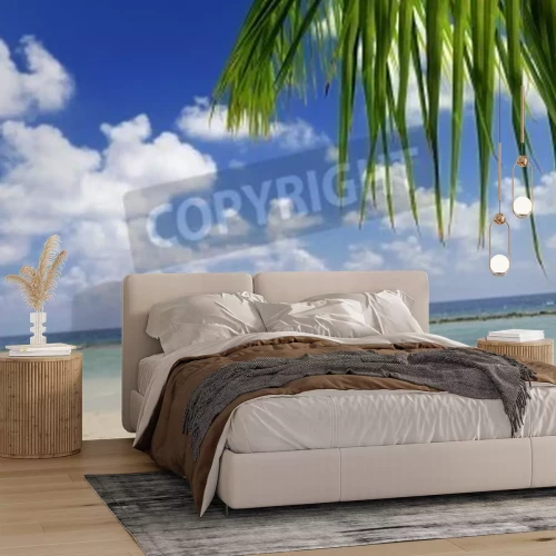 Fotobehang Tropisch uitzicht op de Malediven