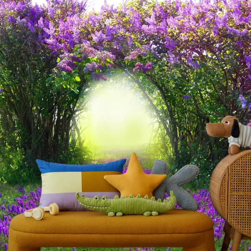 Fotobehang Lente open plek