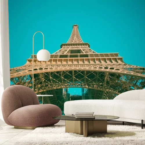 Fotobehang Parijs en de Eiffeltoren tegen de lucht
