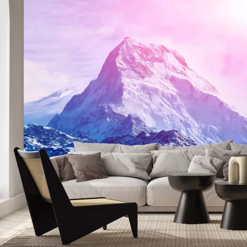 Sticker zonsopgang in de bergen