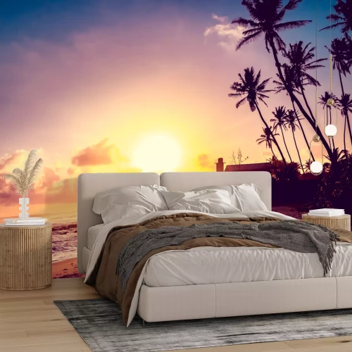 Fotobehang Exotische zonsondergang