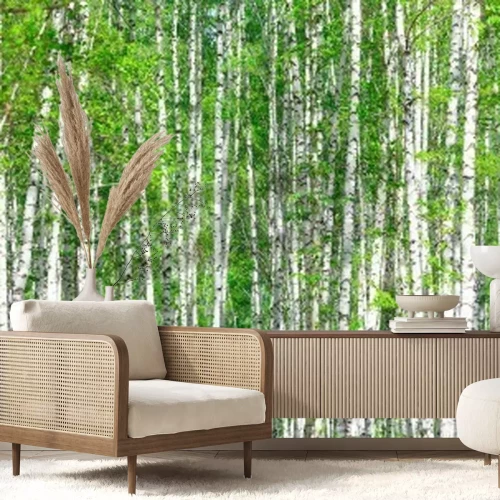 Fotobehang Mei berkenbos