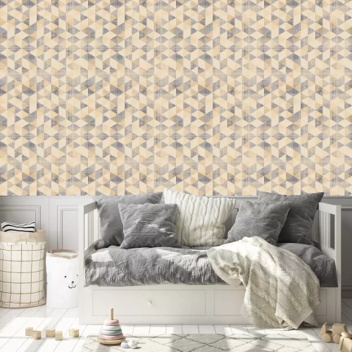 Behang Naadloze geometrische patroon