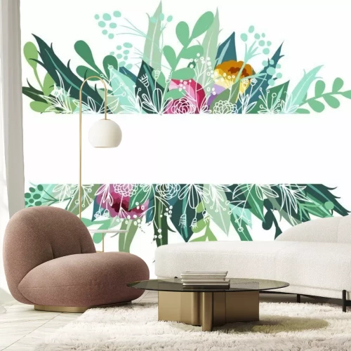 Sticker Bloemen banner