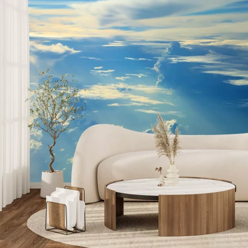 Fotobehang Lucht met heldere wolken