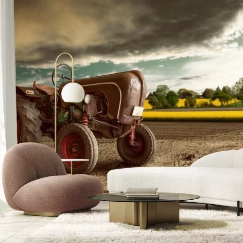 Fotobehang Antieke tractor