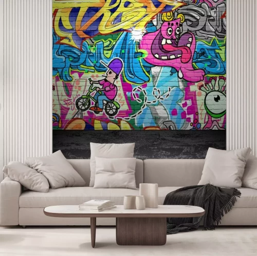 Fotobehang Kleurrijke straatgraffiti