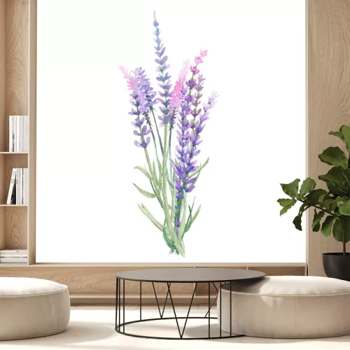 Sticker Vintage lavendel in pastelkleur