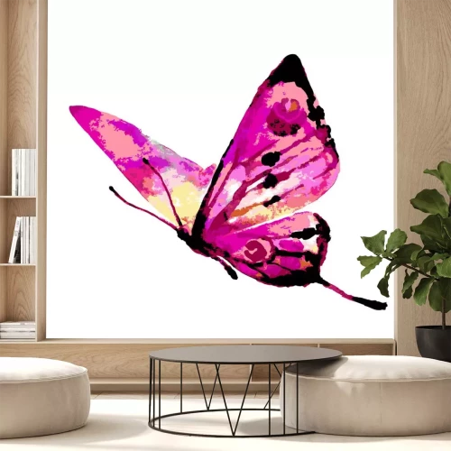 Sticker Delicaat vlinderpatroon