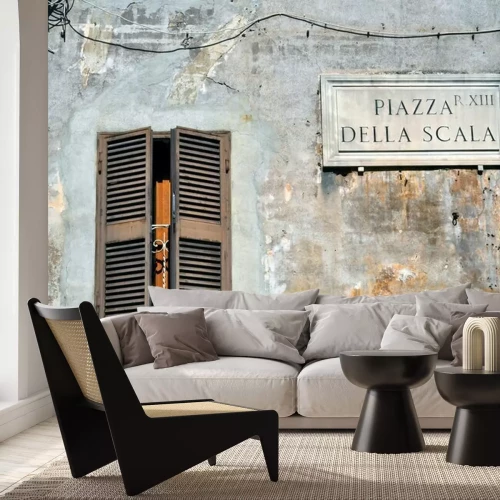 Fotobehang Vintage building in Rome 