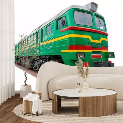 Sticker De oude groene locomotief