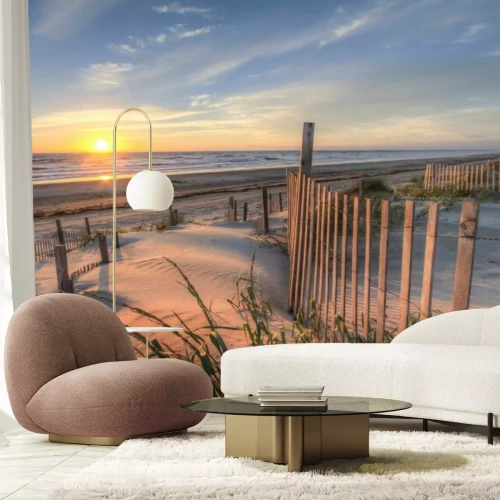 Fotobehang Kustduinen in de ochtend