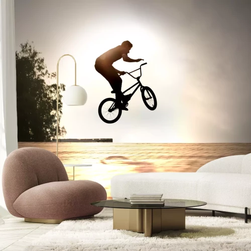 Fotobehang BMX-fiets met tiener