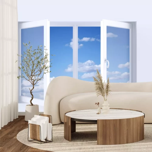 Fotobehang Hemel in het venster