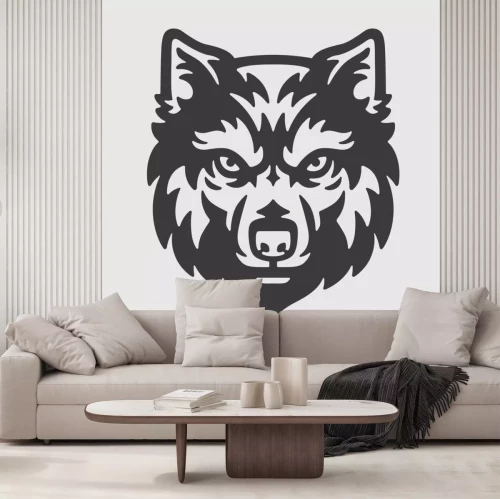 Sticker Wolf Head Logo mascotte Emblem