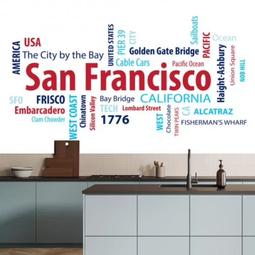 Sticker San Francisco, Californië, Verenigde Staten
