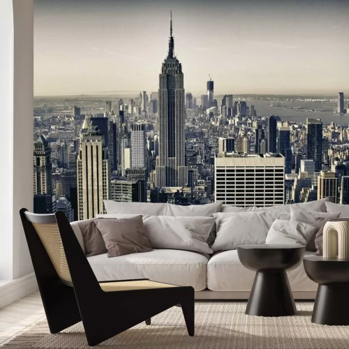 Fotobehang Wolkenkrabbers van New York in de winter