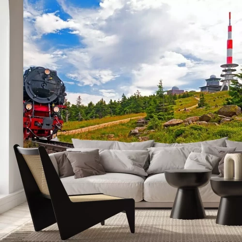 Sticker De Brocken met Brockenbahn en top