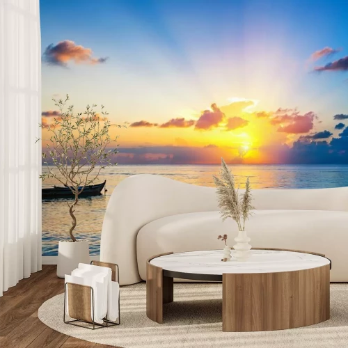 Fotobehang Zonsopgang aan de kust