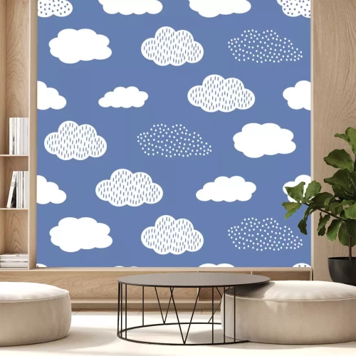 Sticker Wolken in Scania-stijl