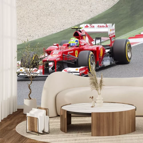 Fotobehang Formule 1 rode auto