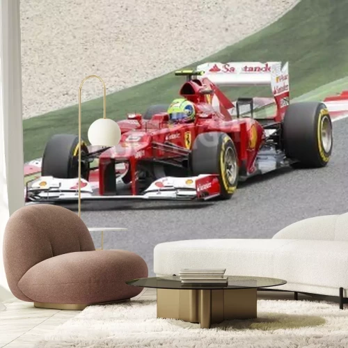 Fotobehang Formule 1 rode auto