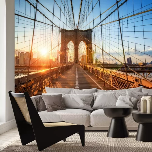 Fotobehang Brooklyn Bridge in New York