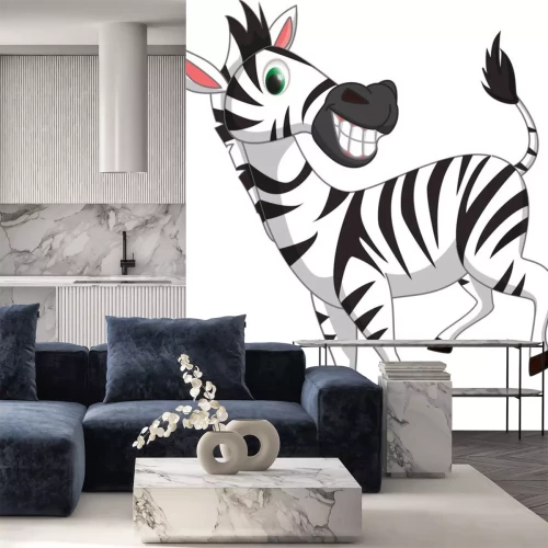 Sticker zebra cartoon schattige