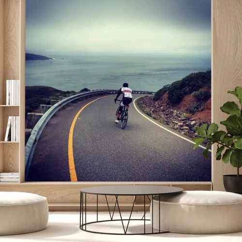 Sticker Cycling down Hawk Hill