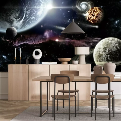 Fotobehang Een verafgelegen sterrenstelsel