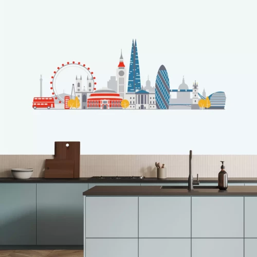 Sticker Skyline van Londen