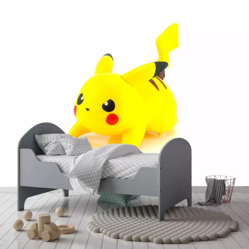 Sticker Pokemon Pikachu klaar om te springen