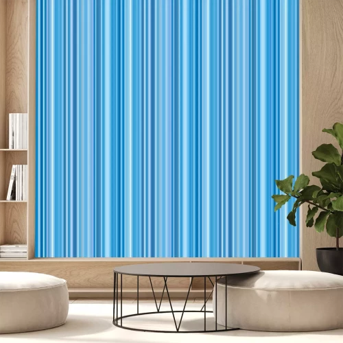 Sticker 青いストライプ模様