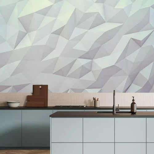 Fotobehang Heldere geometrische achtergrond met optische illusie