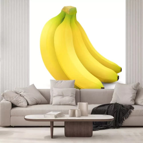 Sticker Bananen op een witte achtergrond moderne graphics