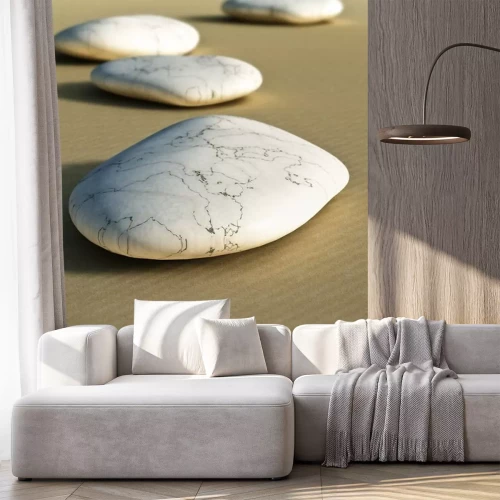 Sticker stenen in het zand