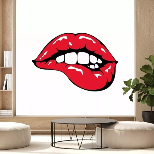 Fotobehang Pop-art lippen