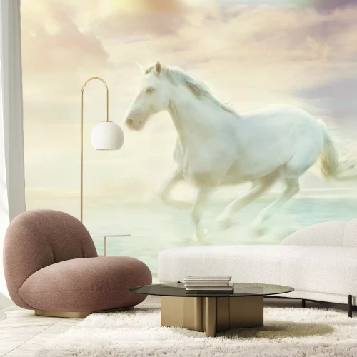 Fotobehang Majestueus dier in de mist