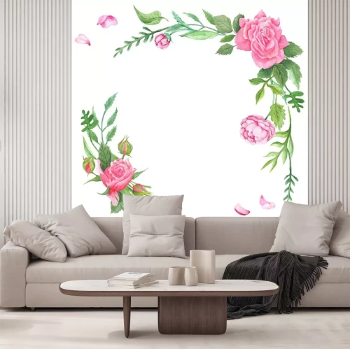 Sticker Vintage shabby rozen