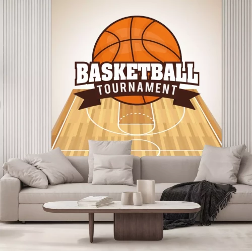 Sticker Basketbal ontwerp