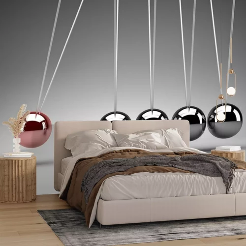 Fotobehang Newtonse ballen van metaal