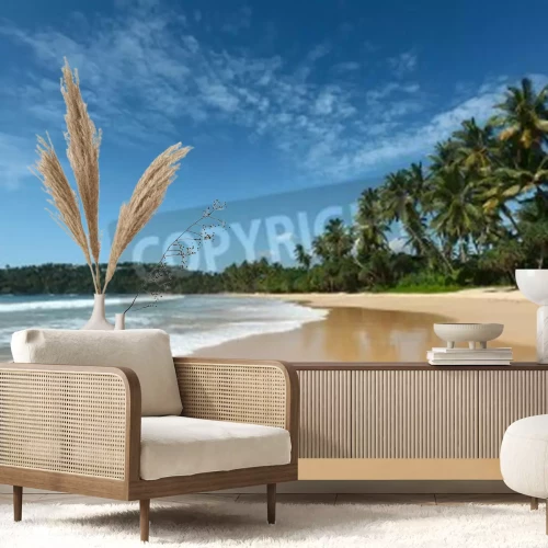 Fotobehang Tropisch strand in Sri Lanka