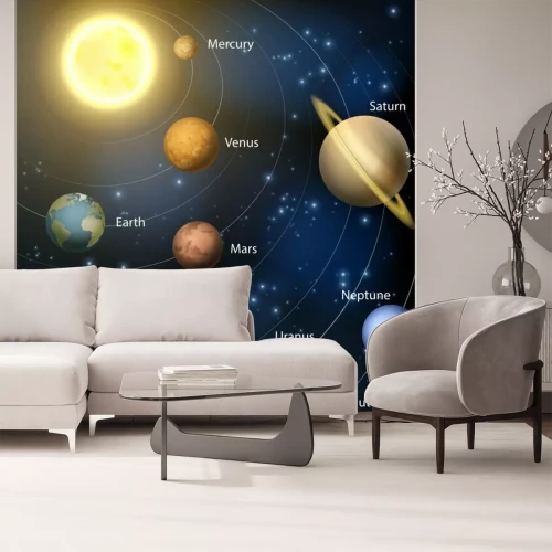 Fotobehang Planeten van het zonnestelsel in de ruimte