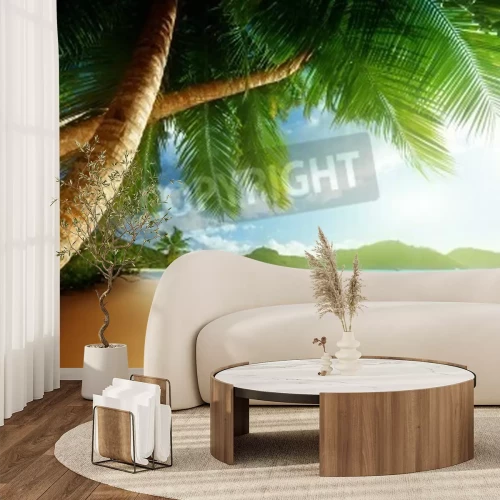 Fotobehang Strand en tropen op de Seychellen