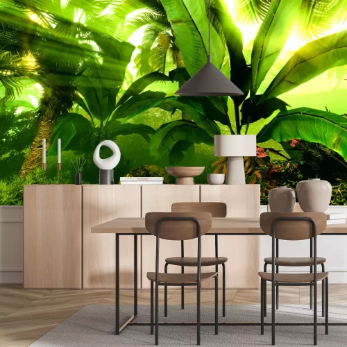 Fotobehang Wilde planten in de jungle