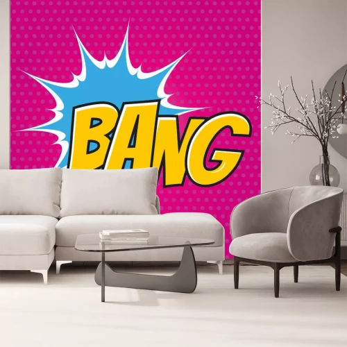 Sticker bang pop art cartoon explosion bunt