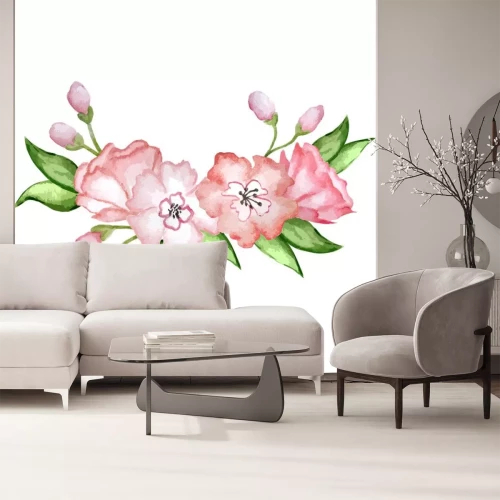 Sticker flower wreath