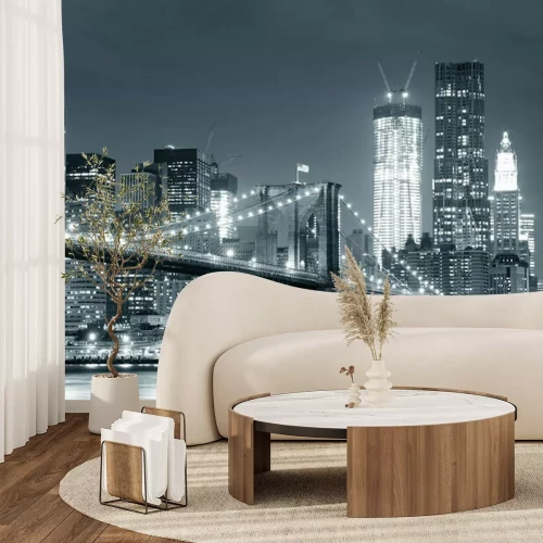 Fotobehang Moderne architectuur bij nacht